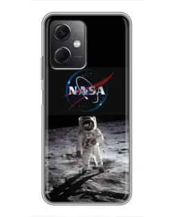Чехол для Xiaomi Redmi Note 12 (5G) с картинкой «Астронавт на Луне»