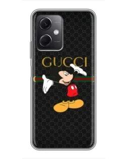 Чехол для Xiaomi Redmi Note 12 (5G) с картинкой «Микки Маус Gucci» Чехол для Xiaomi Redmi Note 12 (5G) с картинкой «Микки Маус Gucci»