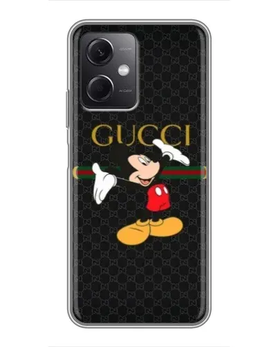 Чехол для Xiaomi Redmi Note 12 (5G) с картинкой «Микки Маус Gucci» Чехол для Xiaomi Redmi Note 12 (5G) с картинкой «Микки Маус Gucci»