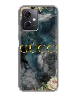 Чехол для Xiaomi Redmi Note 12 (5G) с картинкой «Абстрактные цветы Gucci» Чехол для Xiaomi Redmi Note 12 (5G) с картинкой «Абстрактные цветы Gucci»