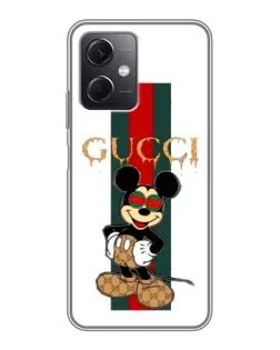 Чехол для Xiaomi Redmi Note 12 (5G) с картинкой «Микки Маус Gucci — полосы» Чехол для Xiaomi Redmi Note 12 (5G) с картинкой «Микки Маус Gucci — полосы»