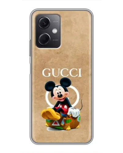 Чехол для Xiaomi Redmi Note 12 (5G) с картинкой «Микки Маус Gucci — крафт» Чехол для Xiaomi Redmi Note 12 (5G) с картинкой «Микки Маус Gucci — крафт»