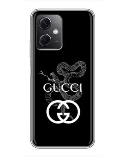 Чехол для Xiaomi Redmi Note 12 (5G) с картинкой «Gucci — серебряная змея» Чехол для Xiaomi Redmi Note 12 (5G) с картинкой «Gucci — серебряная змея»