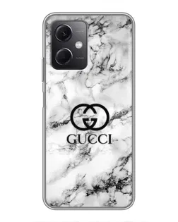 Чехол для Xiaomi Redmi Note 12 (5G) с картинкой «Gucci — мраморный шик» Чехол для Xiaomi Redmi Note 12 (5G) с картинкой «Gucci — мраморный шик»