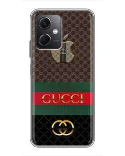 Чехол для Xiaomi Redmi Note 12 (5G) с картинкой «Gucci — брендированный десерт» Чехол для Xiaomi Redmi Note 12 (5G) с картинкой «Gucci — брендированный десерт»