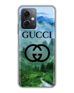 Чехол для Xiaomi Redmi Note 12 (5G) с картинкой «Gucci — горный пейзаж» Чехол для Xiaomi Redmi Note 12 (5G) с картинкой «Gucci — горный пейзаж»