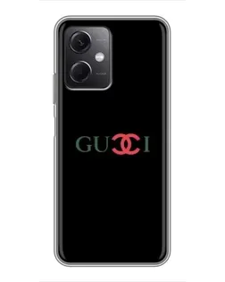 Чехол для Xiaomi Redmi Note 12 (5G) с картинкой «Gucci — красный градиент» Чехол для Xiaomi Redmi Note 12 (5G) с картинкой «Gucci — красный градиент»