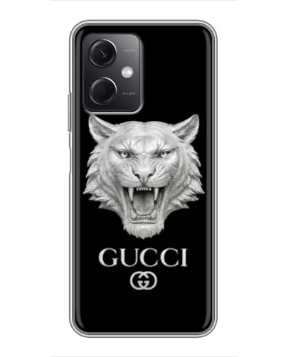 Чехол для Xiaomi Redmi Note 12 (5G) с картинкой «Gucci — серебряный лев» Чехол для Xiaomi Redmi Note 12 (5G) с картинкой «Gucci — серебряный лев»