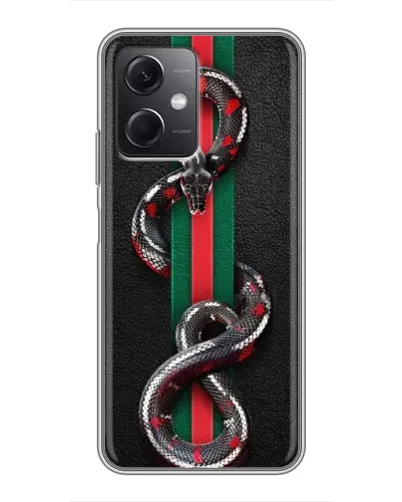 Чехол для Xiaomi Redmi Note 12 (5G) с картинкой «Gucci — змея на полосе» Чехол для Xiaomi Redmi Note 12 (5G) с картинкой «Gucci — змея на полосе»