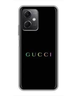 Чехол для Xiaomi Redmi Note 12 (5G) с картинкой «Gucci — неоновый минимализм» Чехол для Xiaomi Redmi Note 12 (5G) с картинкой «Gucci — неоновый минимализм»