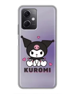 Чехол для Xiaomi Redmi Note 12 (5G) с картинкой «Kuromi — фиолетовый арт»