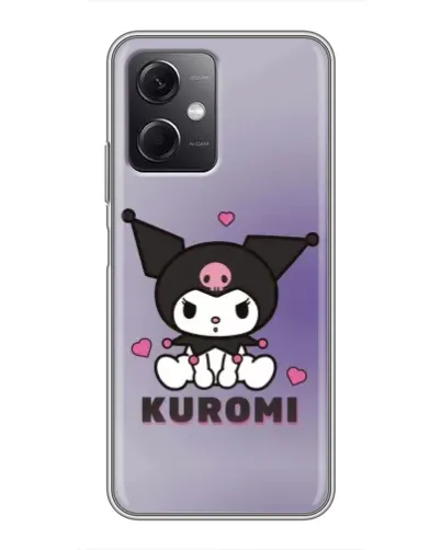 Чехол для Xiaomi Redmi Note 12 (5G) с картинкой «Kuromi — фиолетовый арт»