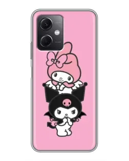 Чехол для Xiaomi Redmi Note 12 (5G) с картинкой «My Melody и Kuromi»