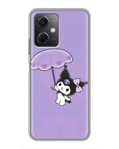 Чехол для Xiaomi Redmi Note 12 (5G) с картинкой «Kuromi с зонтиком»