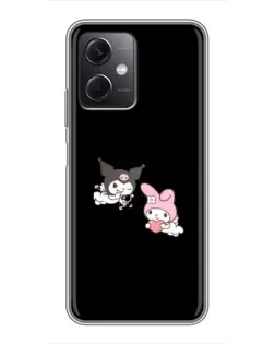 Чехол для Xiaomi Redmi Note 12 (5G) с картинкой «My Melody и Kuromi»