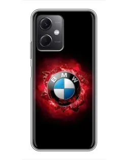 Чохол для Xiaomi Redmi Note 12 (5G) з картинкою «Логотип BMW — спалах» Чохол для Xiaomi Redmi Note 12 (5G) з картинкою «Логотип BMW — спалах»