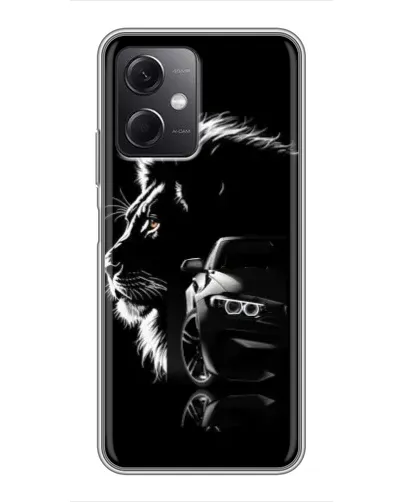 Чохол для Xiaomi Redmi Note 12 (5G) з картинкою «BMW та лев» Чохол для Xiaomi Redmi Note 12 (5G) з картинкою «BMW та лев»