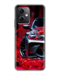 Чохол для Xiaomi Redmi Note 12 (5G) з картинкою «Спортивна BMW та квіти» Чохол для Xiaomi Redmi Note 12 (5G) з картинкою «Спортивна BMW та квіти»