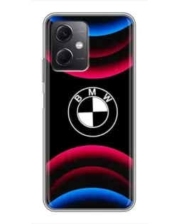 Чохол для Xiaomi Redmi Note 12 (5G) з картинкою «Логотип BMW та неонові дуги» Чохол для Xiaomi Redmi Note 12 (5G) з картинкою «Логотип BMW та неонові дуги»