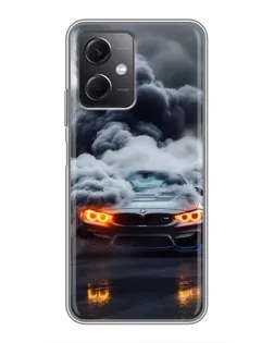 Чохол для Xiaomi Redmi Note 12 (5G) з картинкою «BMW у диму» Чохол для Xiaomi Redmi Note 12 (5G) з картинкою «BMW у диму»