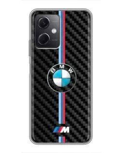 Чохол для Xiaomi Redmi Note 12 (5G) з картинкою «Емблема BMW та карбон» Чохол для Xiaomi Redmi Note 12 (5G) з картинкою «Емблема BMW та карбон»