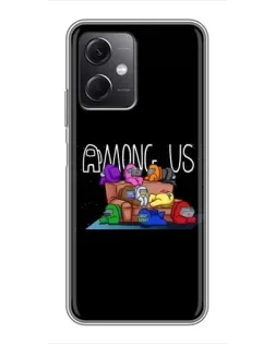 Чохол для Xiaomi Redmi Note 12 (5G) з картинкою «Логотип Among Us» Чохол для Xiaomi Redmi Note 12 (5G) з картинкою «Логотип Among Us»