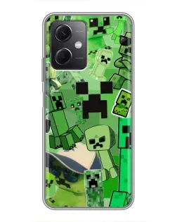 Чохол для Xiaomi Redmi Note 12 (5G) з картинкою «Кріпери Minecraft»