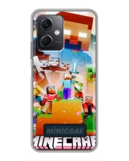 Чохол для Xiaomi Redmi Note 12 (5G) з картинкою «Minecraft герої гри»