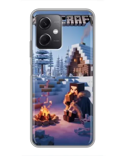 Чохол для Xiaomi Redmi Note 12 (5G) з картинкою «Зимовий Minecraft» Чохол для Xiaomi Redmi Note 12 (5G) з картинкою «Зимовий Minecraft»