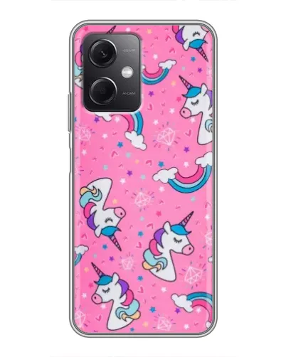 Чехол для Xiaomi Redmi Note 12 (5G) с картинкой «Unicorn паттерн розовый» Чехол для Xiaomi Redmi Note 12 (5G) с картинкой «Unicorn паттерн розовый»