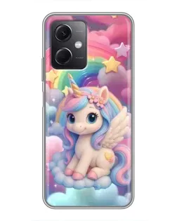 Чехол для Xiaomi Redmi Note 12 (5G) с картинкой «Маленький единорог»