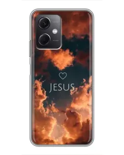 Чохол для Xiaomi Redmi Note 12 (5G) з картинкою «Сяйво Імені Jesus»