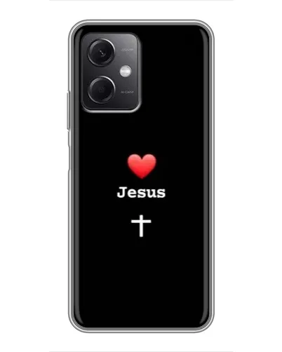 Чохол для Xiaomi Redmi Note 12 (5G) з картинкою «Серце - Jesus» Чохол для Xiaomi Redmi Note 12 (5G) з картинкою «Серце - Jesus»