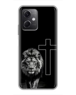 Чохол для Xiaomi Redmi Note 12 (5G) з картинкою «Лев та Хрест»