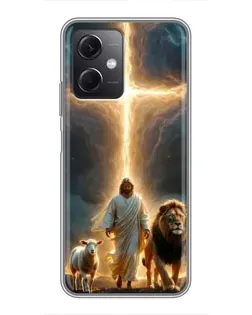 Чохол для Xiaomi Redmi Note 12 (5G) з картинкою «Лев Юди та Світло»