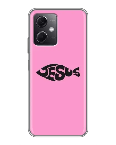 Чохол для Xiaomi Redmi Note 12 (5G) з картинкою «Рожевий символ Jesus» Чохол для Xiaomi Redmi Note 12 (5G) з картинкою «Рожевий символ Jesus»