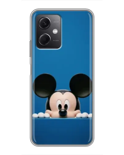 Чехол для Xiaomi Redmi Note 12 (5G) с картинкой «Микки выглядывает» Чехол для Xiaomi Redmi Note 12 (5G) с картинкой «Микки выглядывает»
