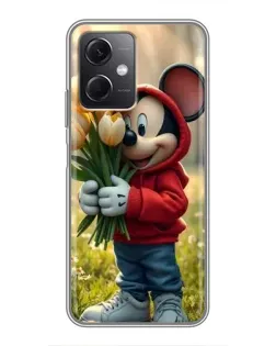 Чехол для Xiaomi Redmi Note 12 (5G) с картинкой «Микки с тюльпанами» Чехол для Xiaomi Redmi Note 12 (5G) с картинкой «Микки с тюльпанами»