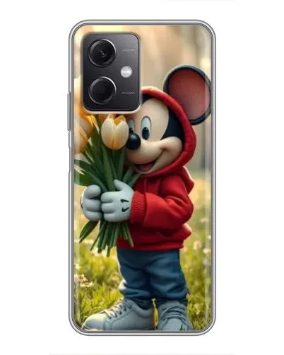 Чехол для Xiaomi Redmi Note 12 (5G) с картинкой «Микки с тюльпанами» Чехол для Xiaomi Redmi Note 12 (5G) с картинкой «Микки с тюльпанами»