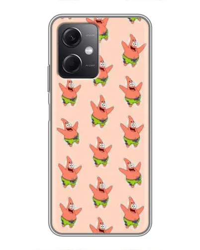 Чехол для Xiaomi Redmi Note 12 (5G) с картинкой «Патрик Стар паттерн»