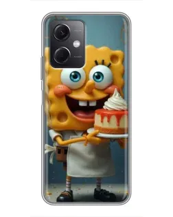 Чехол для Xiaomi Redmi Note 12 (5G) с картинкой «Повар Спанч Боб»