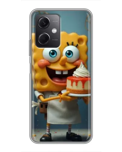 Чехол для Xiaomi Redmi Note 12 (5G) с картинкой «Повар Спанч Боб»