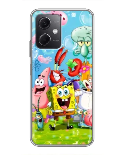 Чехол для Xiaomi Redmi Note 12 (5G) с картинкой «Губка Боб и друзья» Чехол для Xiaomi Redmi Note 12 (5G) с картинкой «Губка Боб и друзья»