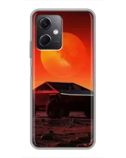 Чохол для Xiaomi Redmi Note 12 (5G) з картинкою «Cybertruck на Марсі»