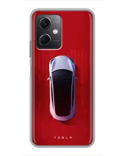 Чохол для Xiaomi Redmi Note 12 (5G) з картинкою «Tesla Top View»
