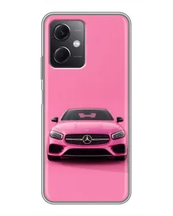 Чехол для Xiaomi Redmi Note 12 (5G) с картинкой «Розовый Mercedes AMG»