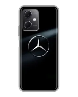 Чехол для Xiaomi Redmi Note 12 (5G) с картинкой «Mercedes на металле»