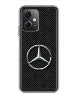 Чехол для Xiaomi Redmi Note 12 (5G) с картинкой «Карбоновый Mercedes стиль»