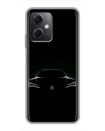 Чехол для Xiaomi Redmi Note 12 (5G) с картинкой «Mercedes — силуэт авто» Чехол для Xiaomi Redmi Note 12 (5G) с картинкой «Mercedes — силуэт авто»