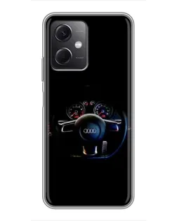 Чехол для Xiaomi Redmi Note 12 (5G) с картинкой «Салон Audi — руль» Чехол для Xiaomi Redmi Note 12 (5G) с картинкой «Салон Audi — руль»
